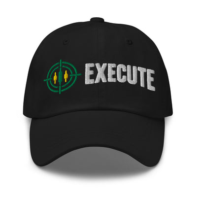 Execute Hat in Black - product mockup