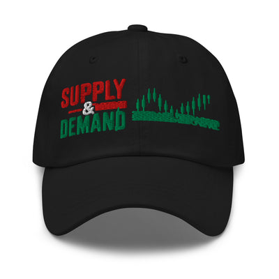 Supply & Demand Hat in Black - product mockup