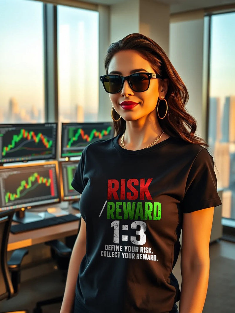 Trader Culture tee on a model