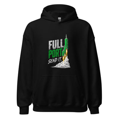 Full Port Hoodie in Black - product mockup