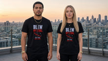 Load image into Gallery viewer, Blew My Eval tee worn by trader couple