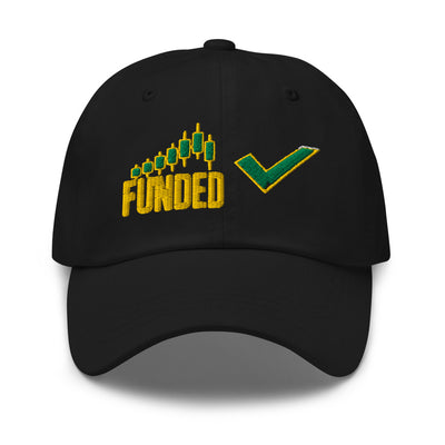 Funded Hat in Black - product mockup
