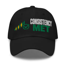 Load image into Gallery viewer, Consistency Met Hat in Black - product mockup