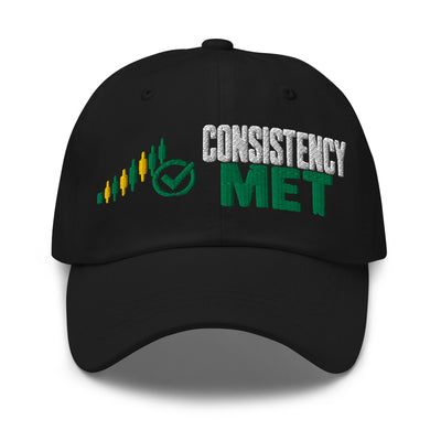 Consistency Met Hat in Black - product mockup