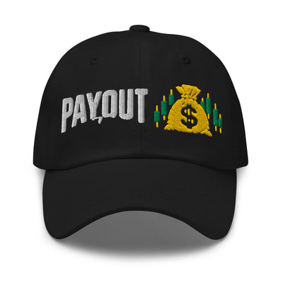 Payout Hat in Black - product mockup