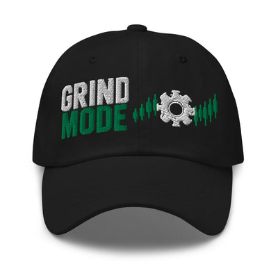Grind Mode Hat in Black - product mockup