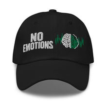 Load image into Gallery viewer, No Emotions Hat in Black - product mockup