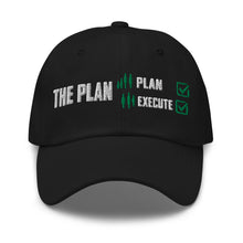 Load image into Gallery viewer, The Plan Hat in Black - product mockup