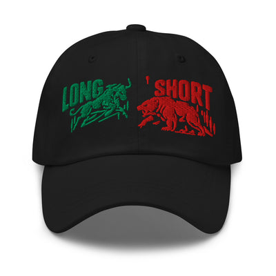 Long / Short Hat in Black - product mockup