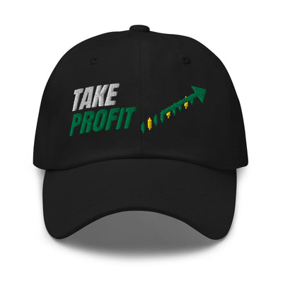 Take Profit Arrow Hat in Black - product mockup