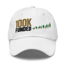 Load image into Gallery viewer, 100K Funded Hat in White - product mockup