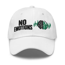 Load image into Gallery viewer, No Emotions Hat in White - product mockup