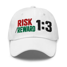 Load image into Gallery viewer, Risk / Reward Hat in White - product mockup