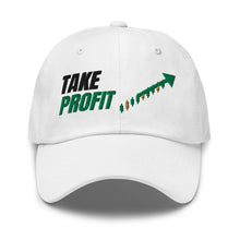 Load image into Gallery viewer, Take Profit Arrow Hat in White - product mockup
