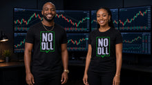 Load image into Gallery viewer, No DLL tee worn by trader couple