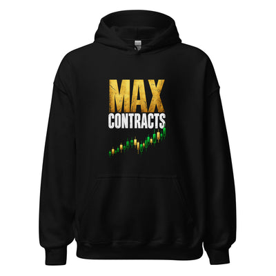 Max Contracts Hoodie in Black - product mockup