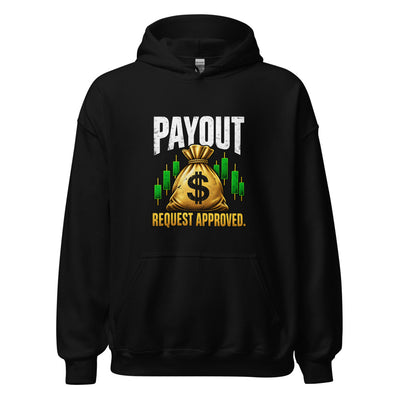 Payout Hoodie in Black - product mockup