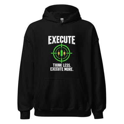 Execute Hoodie in Black - product mockup