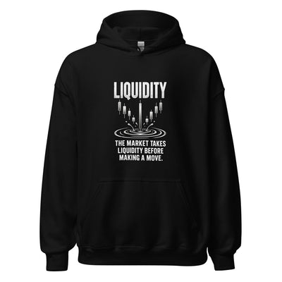 Liquidity Hoodie in Black - product mockup