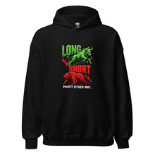 Load image into Gallery viewer, Long / Short Hoodie in Black - product mockup