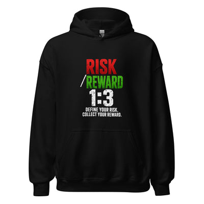 Risk / Reward Hoodie in Black - product mockup