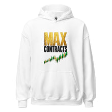 Load image into Gallery viewer, Max Contracts Hoodie in White - product mockup