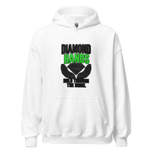 Load image into Gallery viewer, Diamond Hands Hoodie in White - product mockup