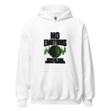 Load image into Gallery viewer, No Emotions Hoodie in White - product mockup