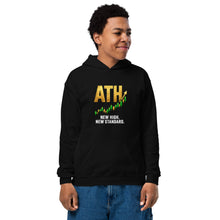 Load image into Gallery viewer, Kids ATH Hoodie in Black - product mockup