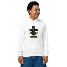 Load image into Gallery viewer, Kids No Emotions Hoodie in White - product mockup